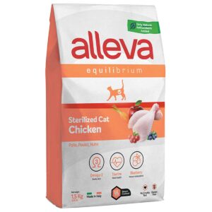 Alleva Equilibrium Adult Cat Sterilised Chicken 1.5kg (Κοτόπουλο)
