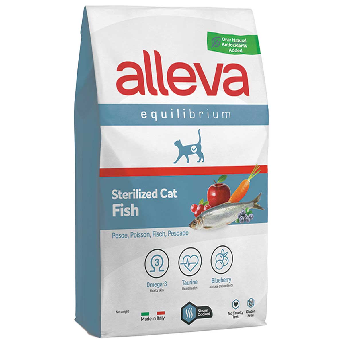 Alleva Equilibrium Adult Cat Sterilised Fish 1.5kg (Ψάρι)