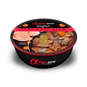 Alpha Spirit Real Food Μαγειρευτό Φαγητό με Χοιρινό Αυτί για Σκύλους 280g